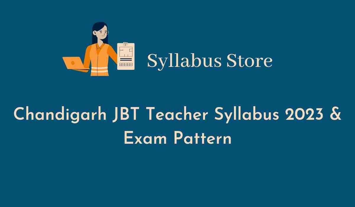 Chandigarh JBT Teacher Syllabus